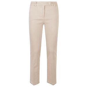 Via Masini 80 Women Cotton Straigh-Leg Trousers